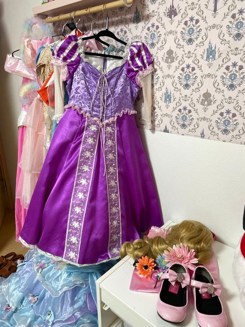 ディズニー ラプンツェル ドレスセット