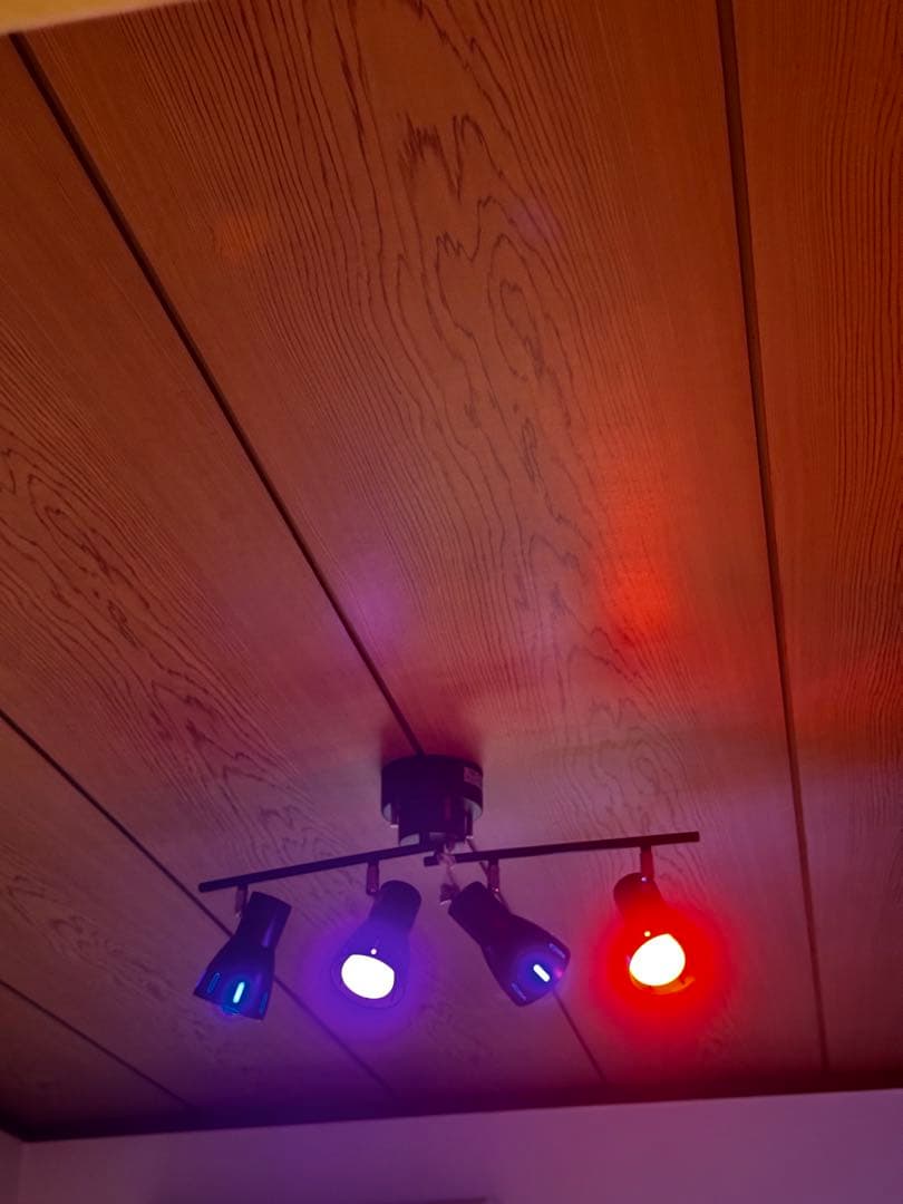 PHILIPS Hue スポットライト 4灯 RGB電球4個 Bridge付き