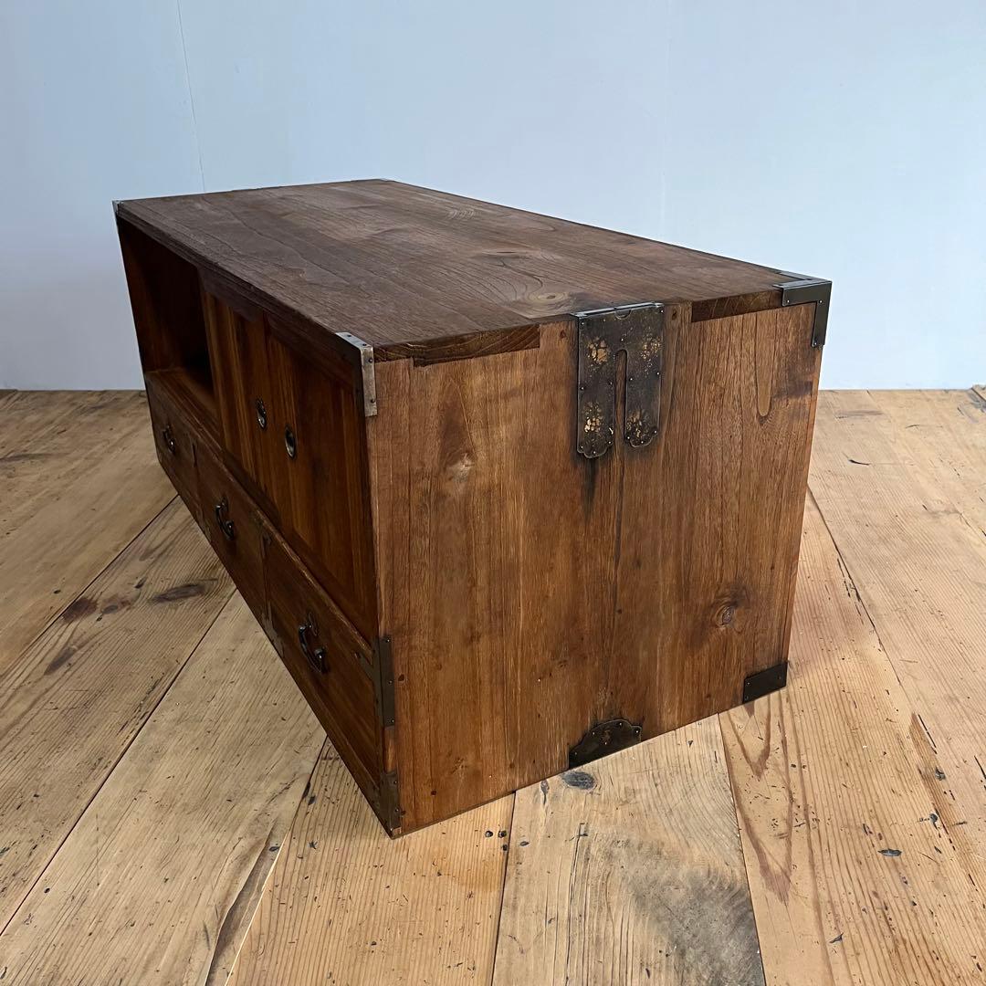 アンティーク タンス チェスト テレビ台 ローボード 展示台 z725