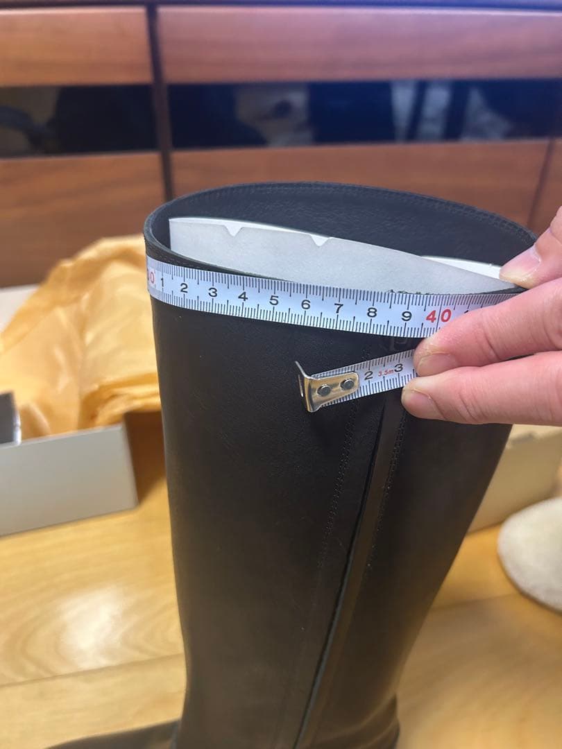 (新品未使用)ヨーガンレール ロングブーツ　ブラック23.5センチ