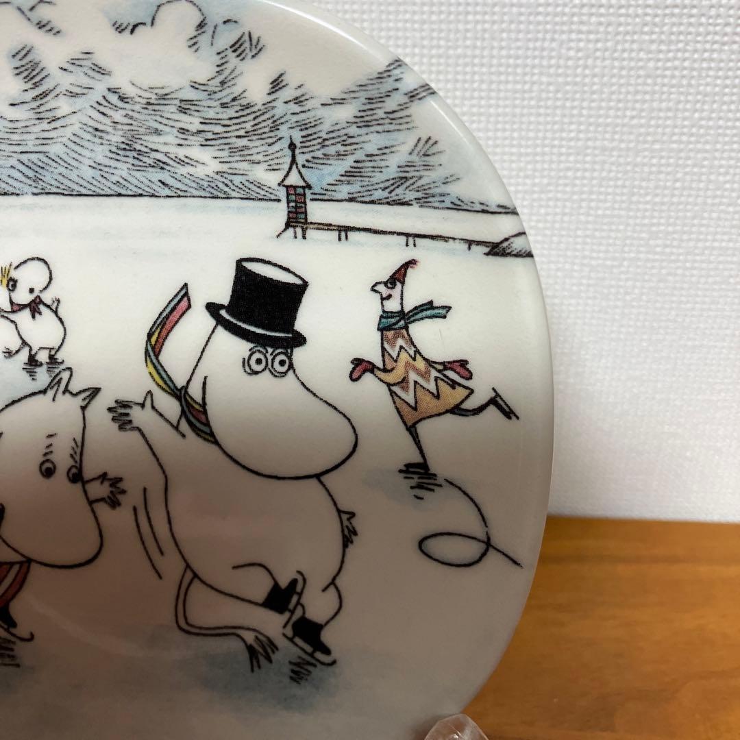 アラビア ムーミン ウォールプレート On Slippery Ice 美品