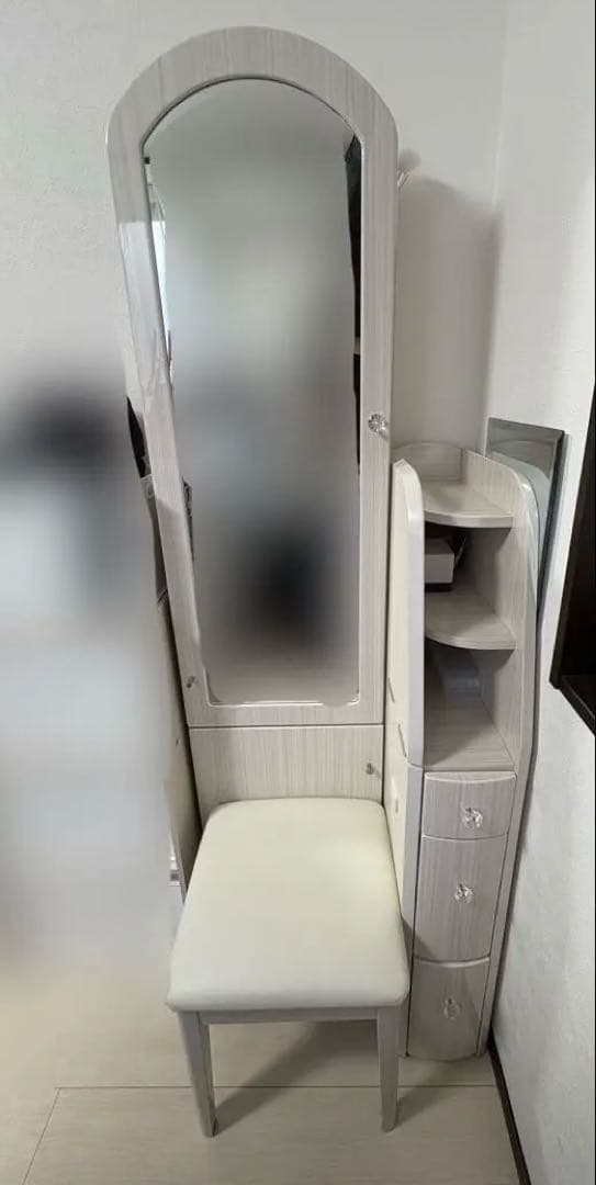 【さいたま市へ引き取りの方】ホワイト ドレッサー 3引き出し付き