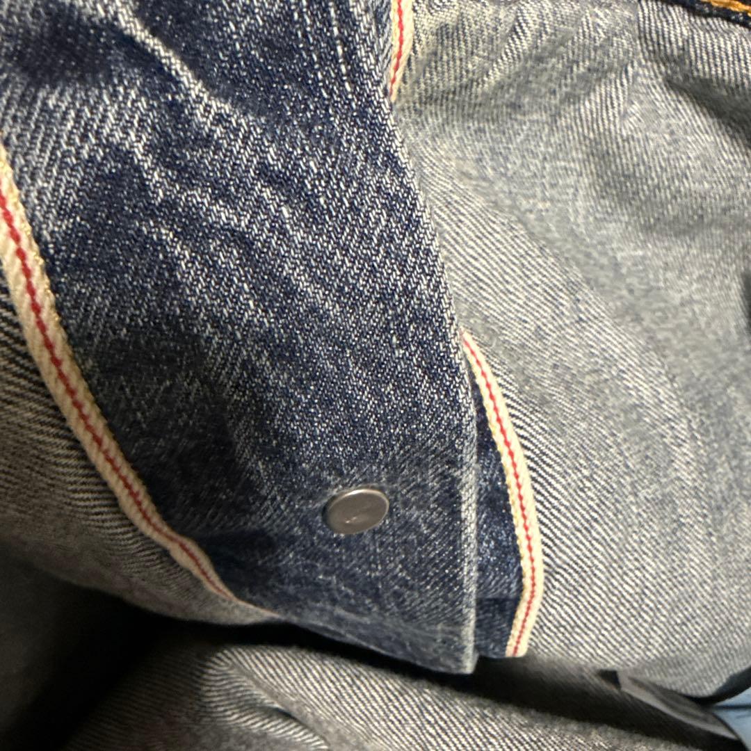 リーバイス セカンド デニムジャケット ビックE 赤耳 ダメージ加工
