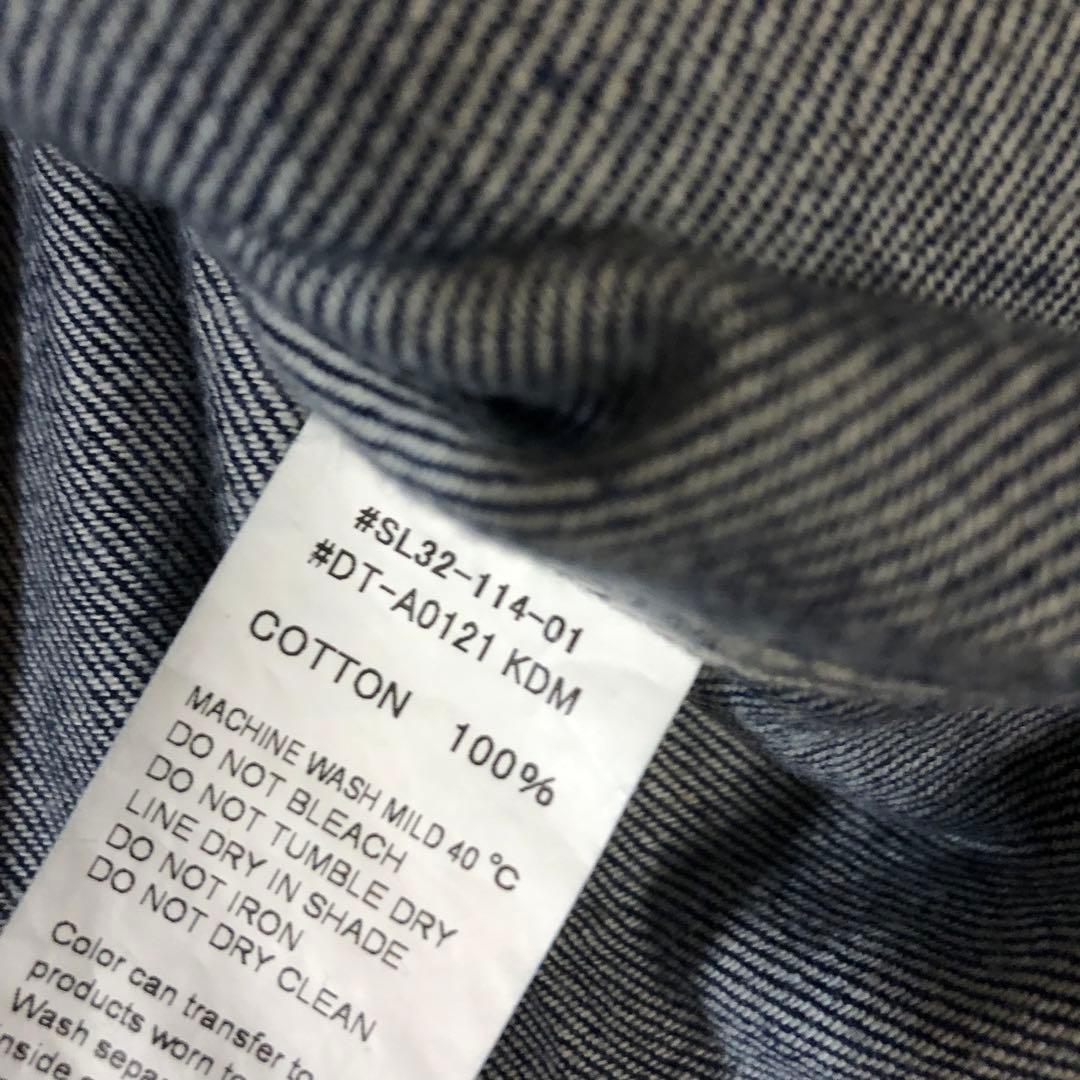 【DANTON】デニムノーカラージャケット