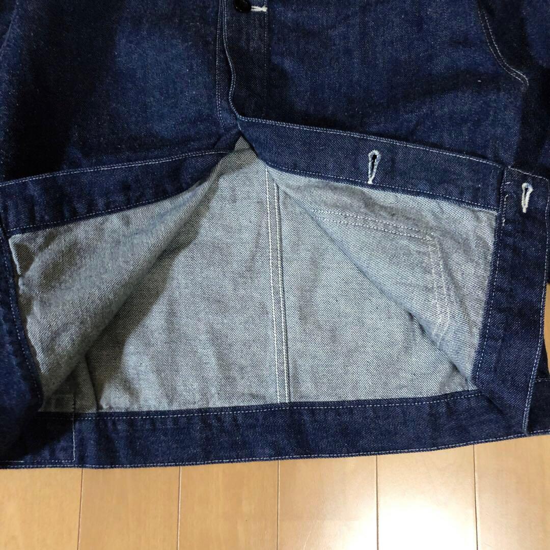 【DANTON】デニムノーカラージャケット