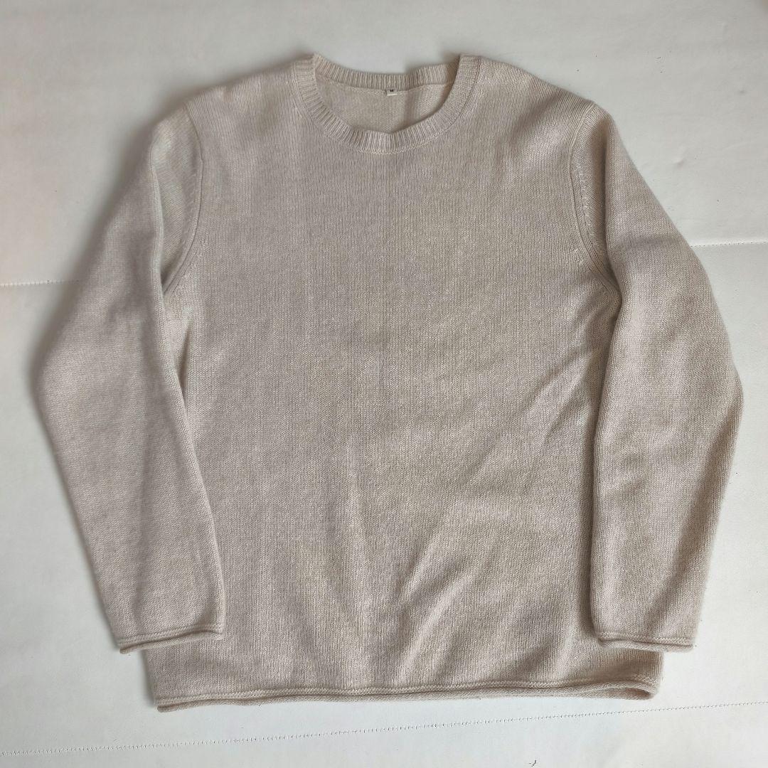 C*e様 【美品】 MUJI LABO 自然のまんまの色 カシミヤクルーネックセ