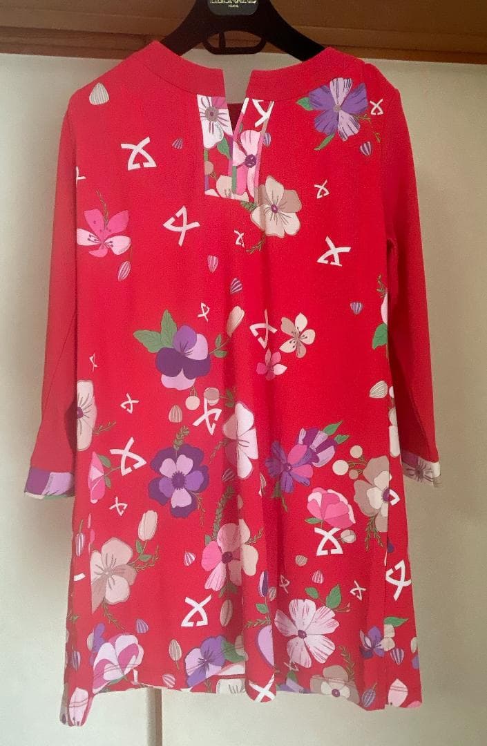 ⭐︎LEONARD⭐︎花柄 五分袖チュニック 40（L）