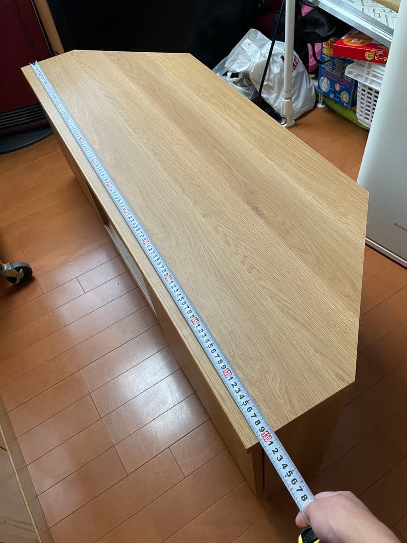 【タケ】テレビ台(幅130cm) コーナー対応