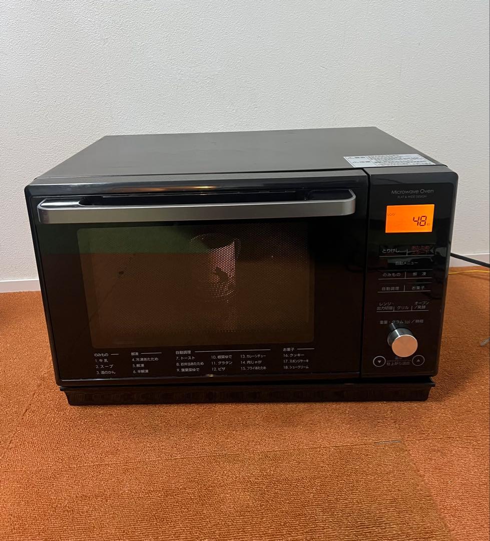 ニトリ 25L フラット 2021年製 1000W オーブンレンジ 電子レンジ