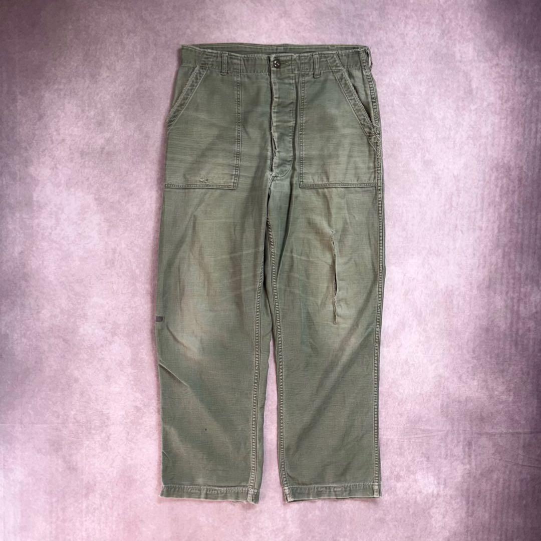 60s og107 コットンサテン ベイカーパンツ