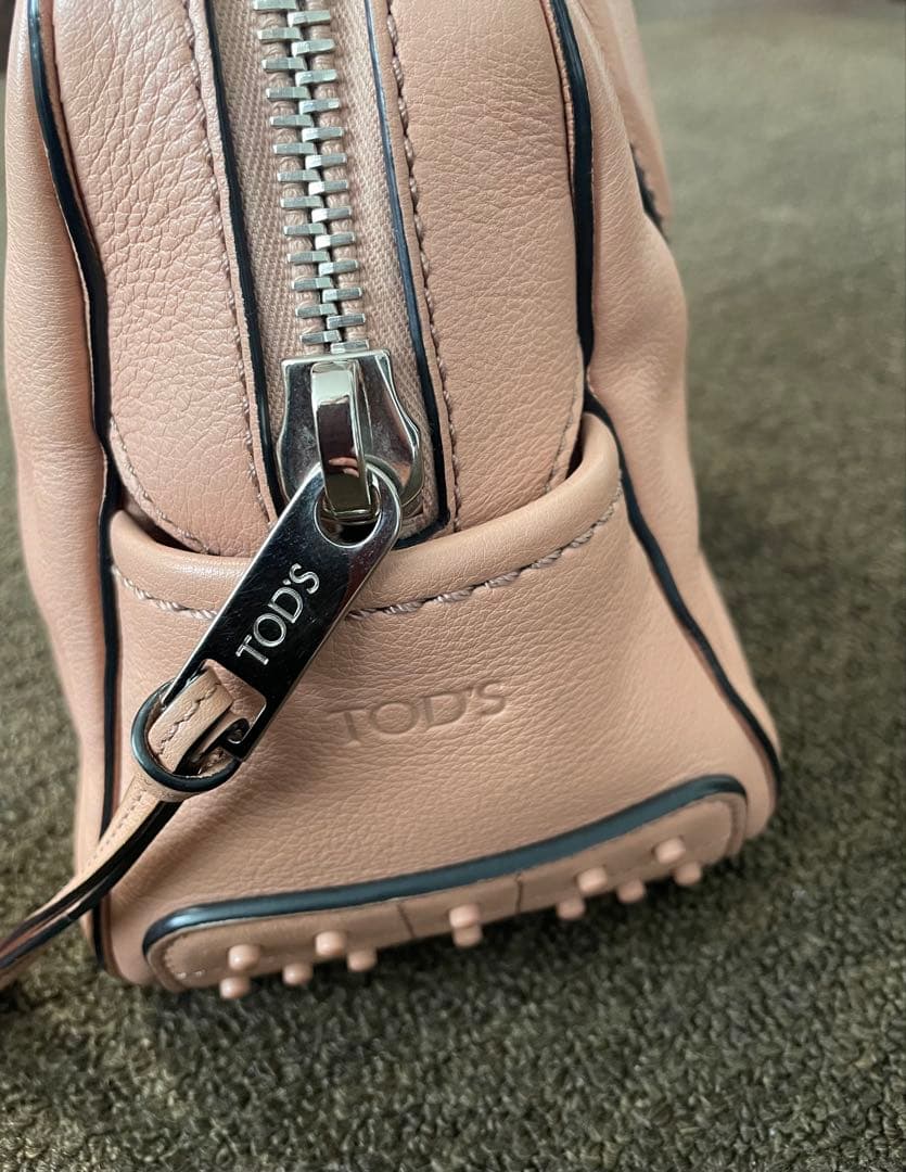 未使用美品！TOD'Sハンドバッグ ショルダー ピンクベージュ