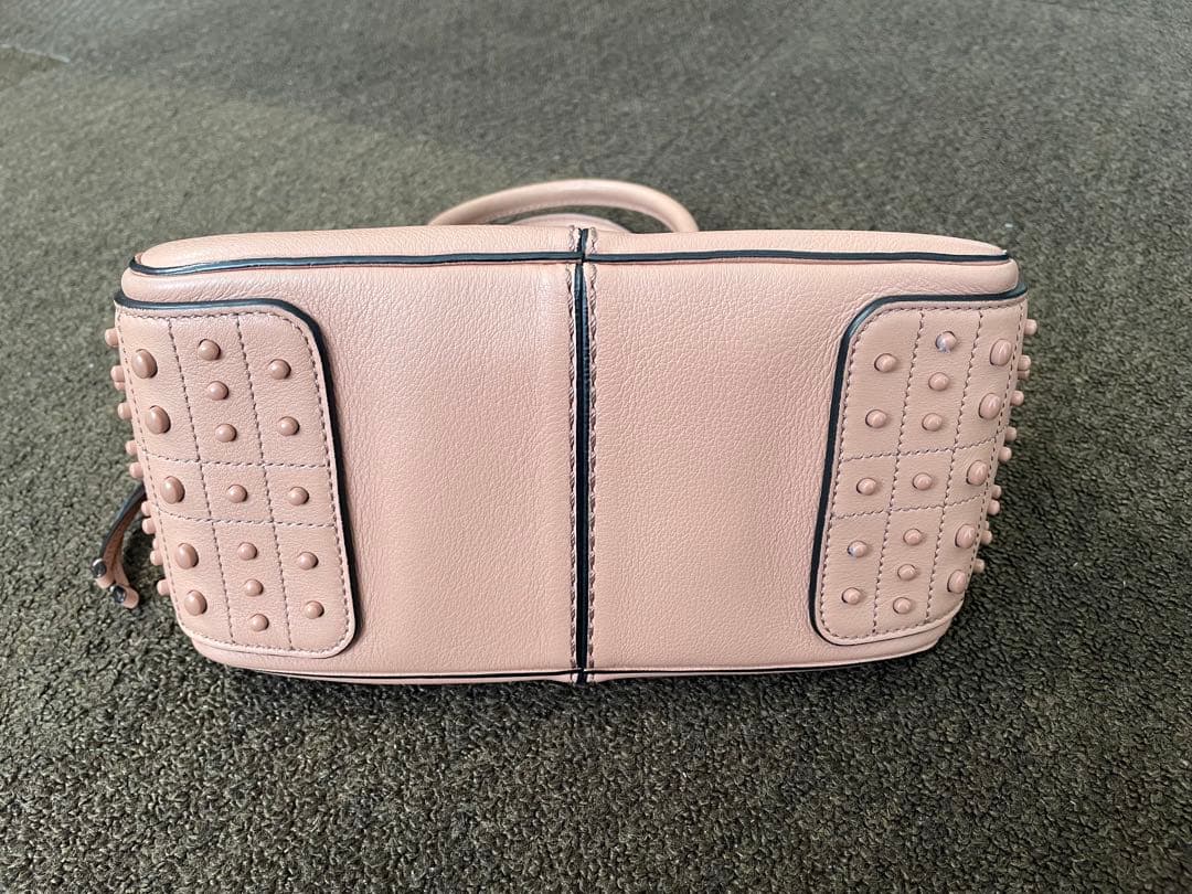 未使用美品！TOD'Sハンドバッグ ショルダー ピンクベージュ