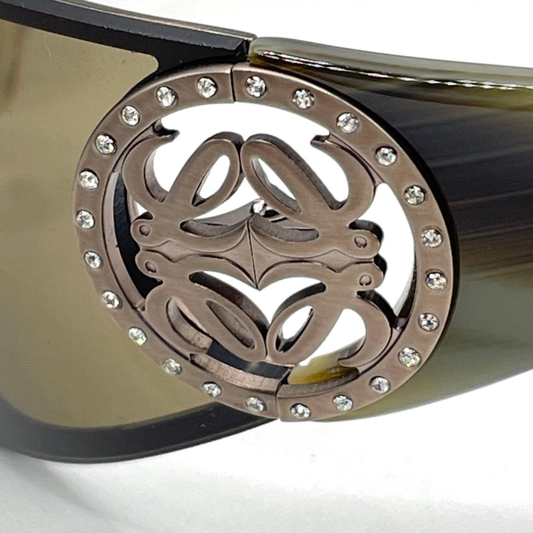 【訳アリ】LOEWE ロエベ アナグラム ラインストーン サングラス