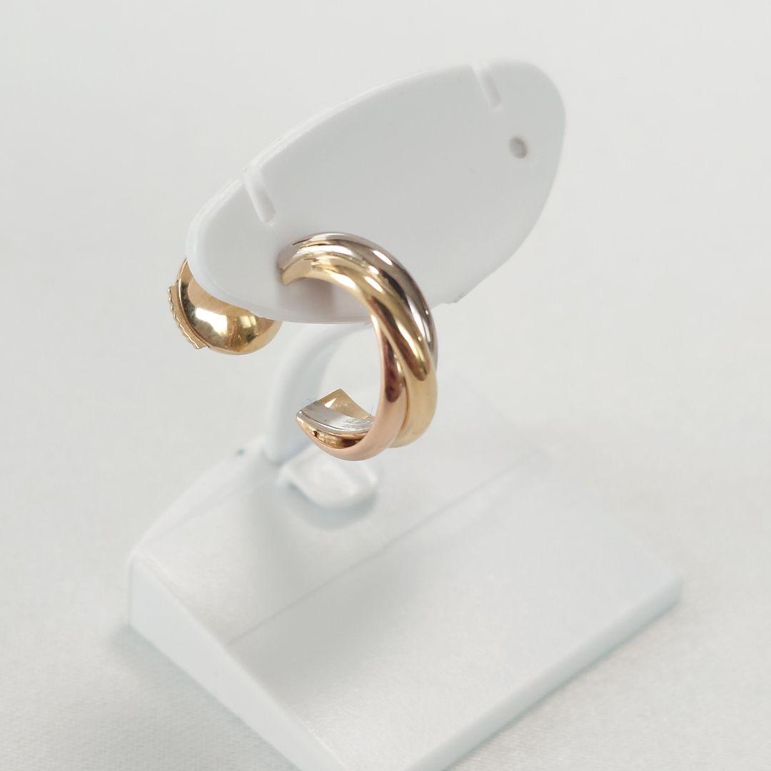 【新品仕上げ済】カルティエ トリニティ フープピアス 片耳用 5866
