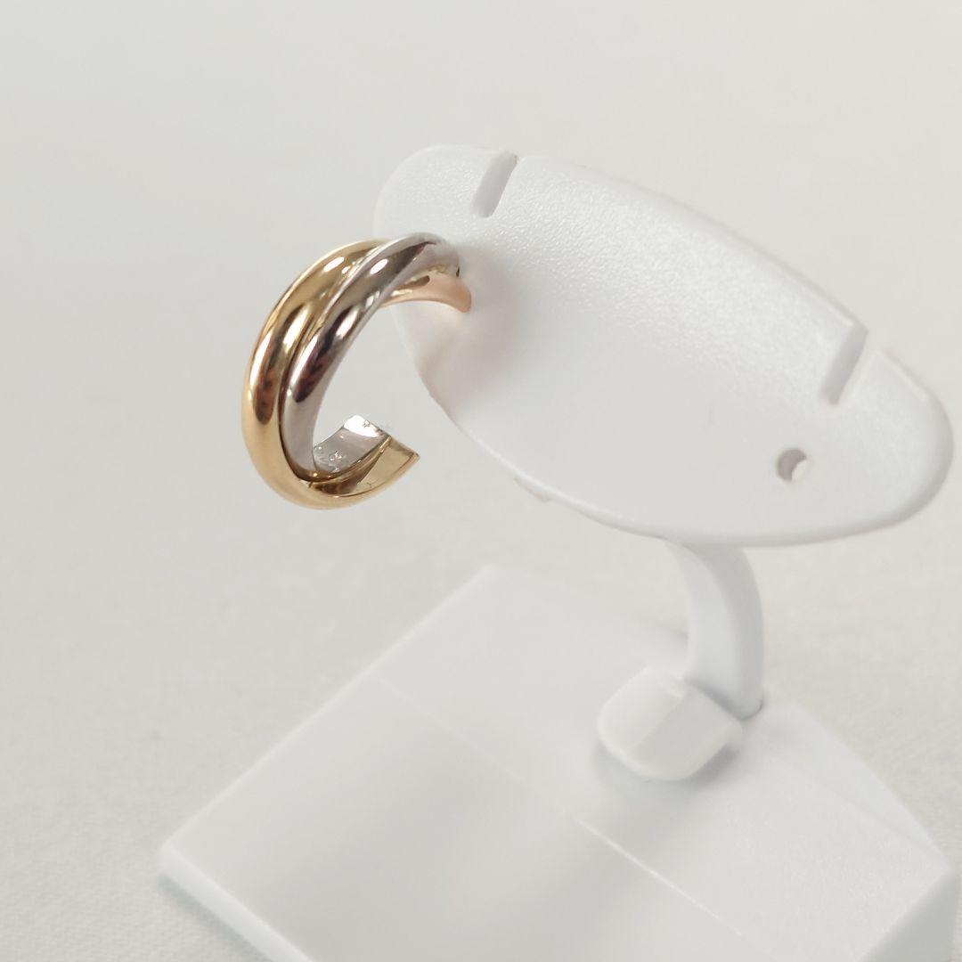 【新品仕上げ済】カルティエ トリニティ フープピアス 片耳用 5866