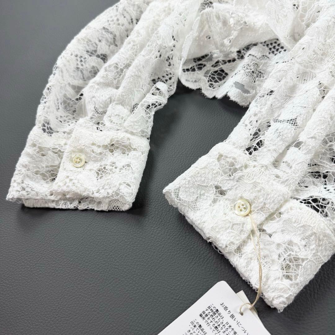 完売品 25ss✨ジャーナルスタンダード レサージュ レースショートシャツ 白