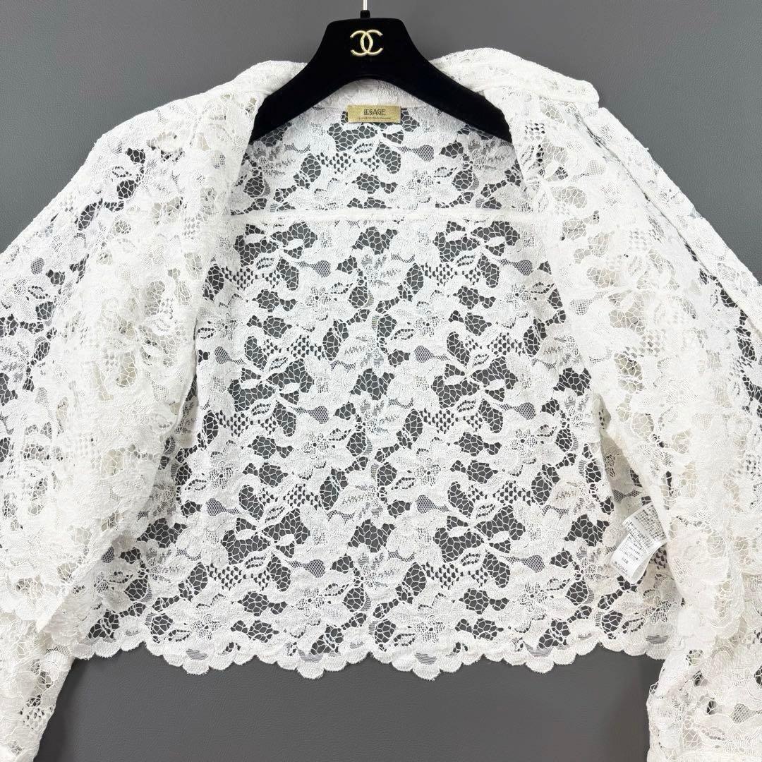 完売品 25ss✨ジャーナルスタンダード レサージュ レースショートシャツ 白