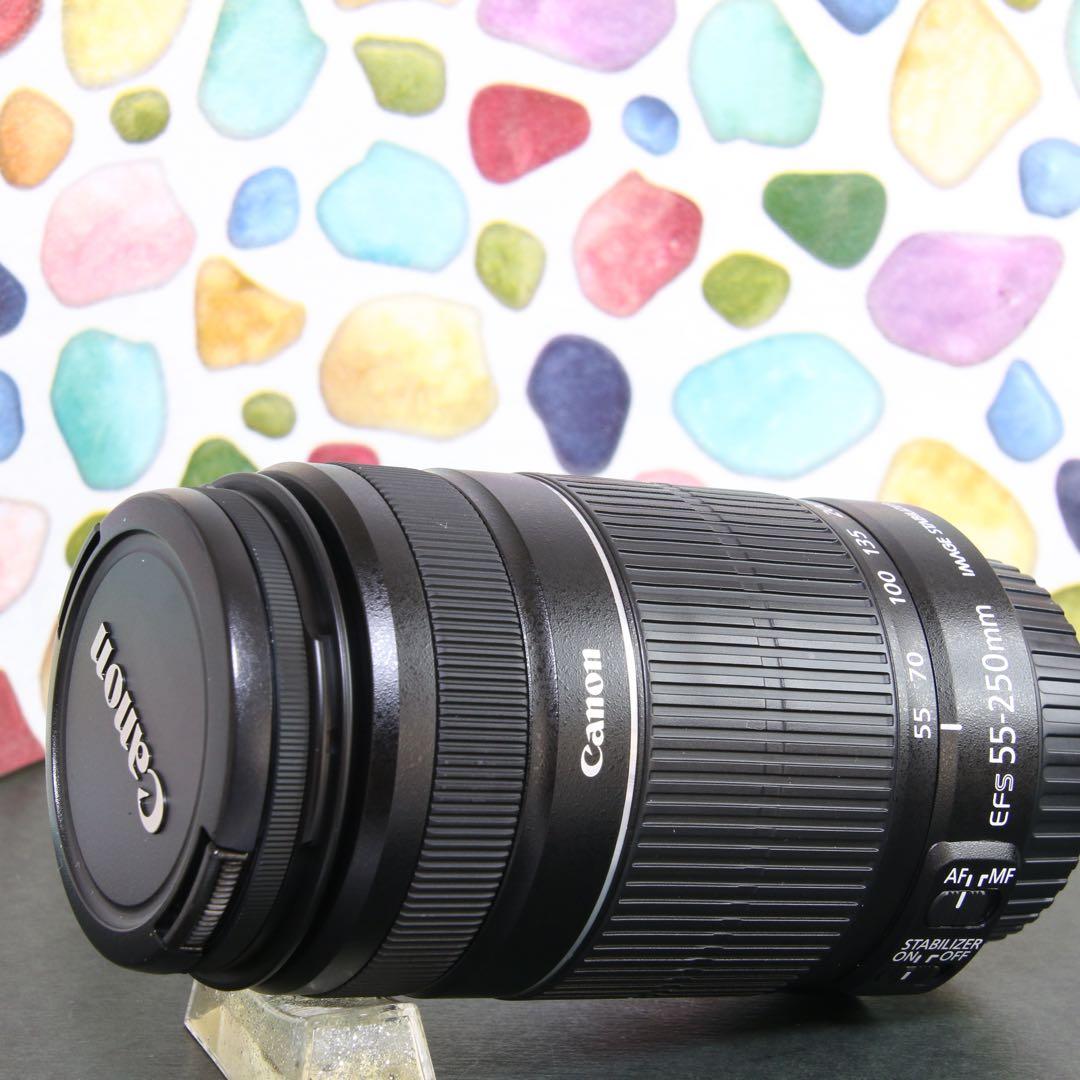 ♥︎◇美品 ◇Canon キヤノン 純正望遠レンズ♪ 55-250mm IS Ⅱ