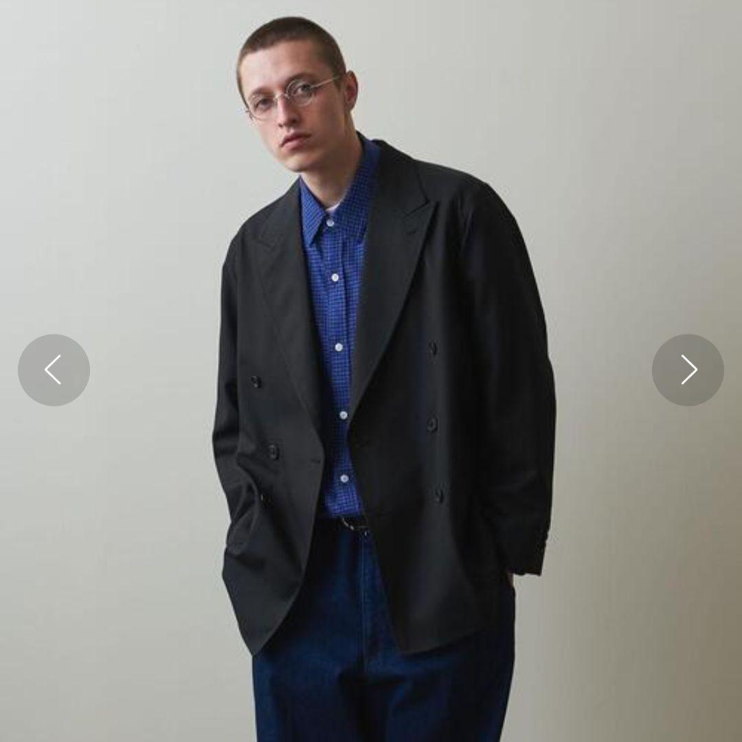 超高級ウール★未使用級スティーブンアラン　ダブル　テーラードジャケット　XL