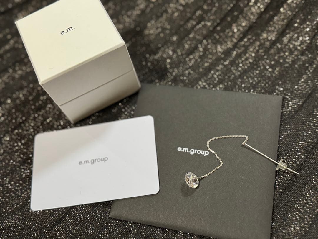 ◆e.m.◆美品！キュービックジルコニアピアス