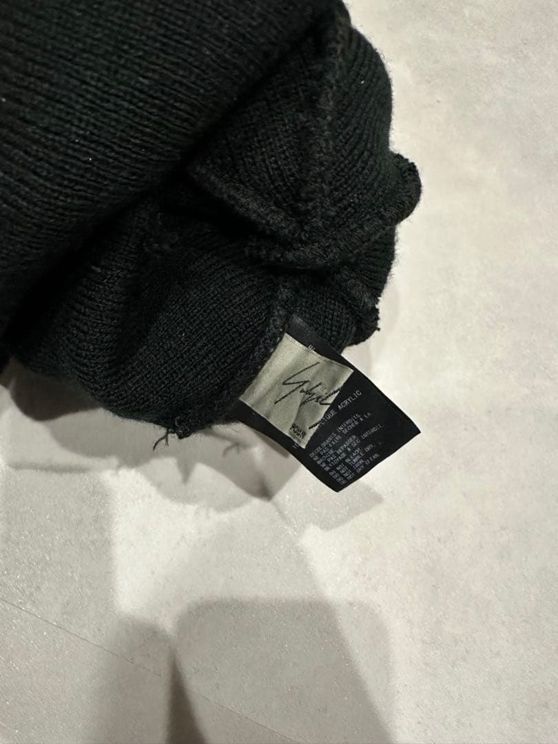 【美品】Yohji Yamamoto 黒 ニット帽