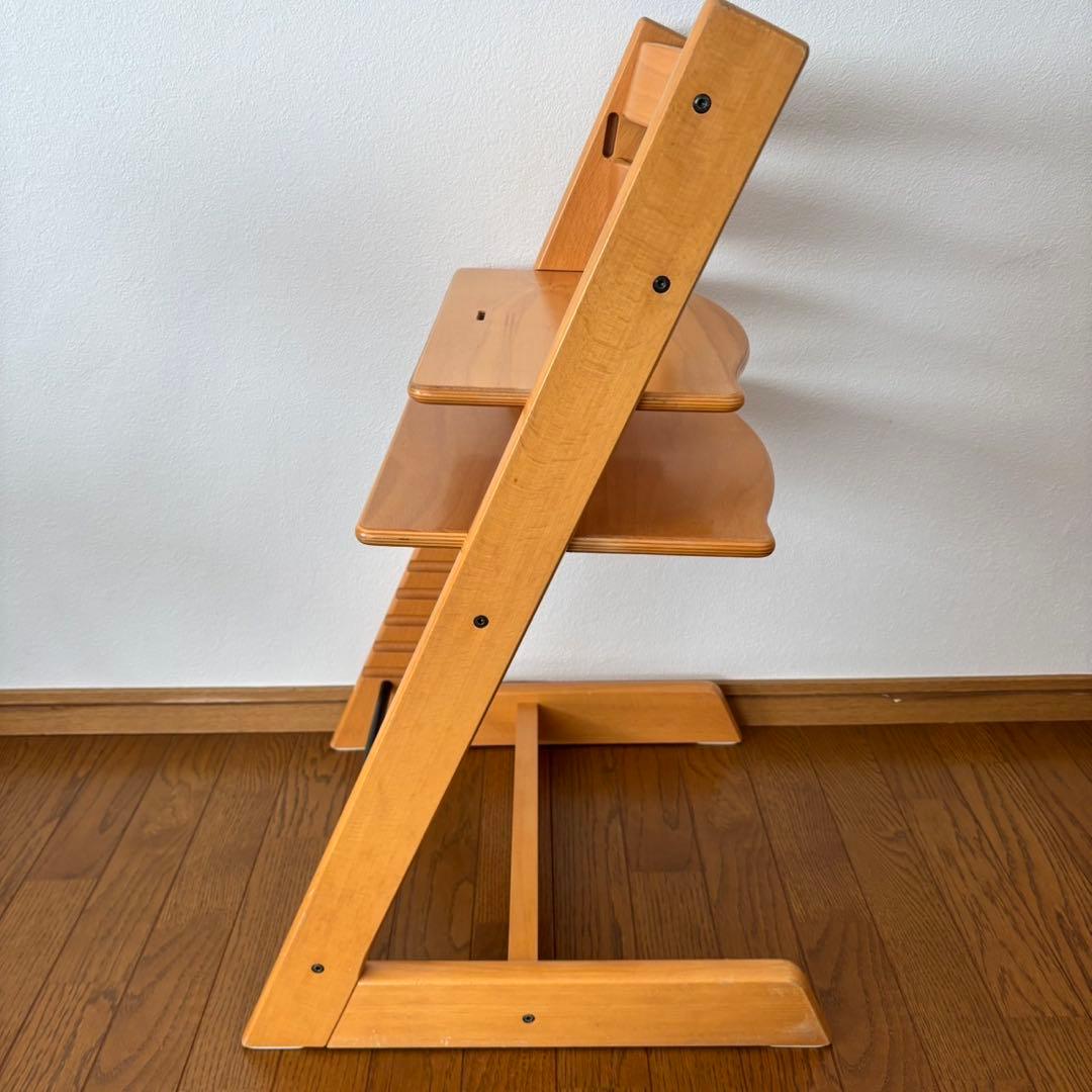 ストッケ　トリップ トラップ　ベビーチェア+ベビーセット　ナチュラル　S/N3②