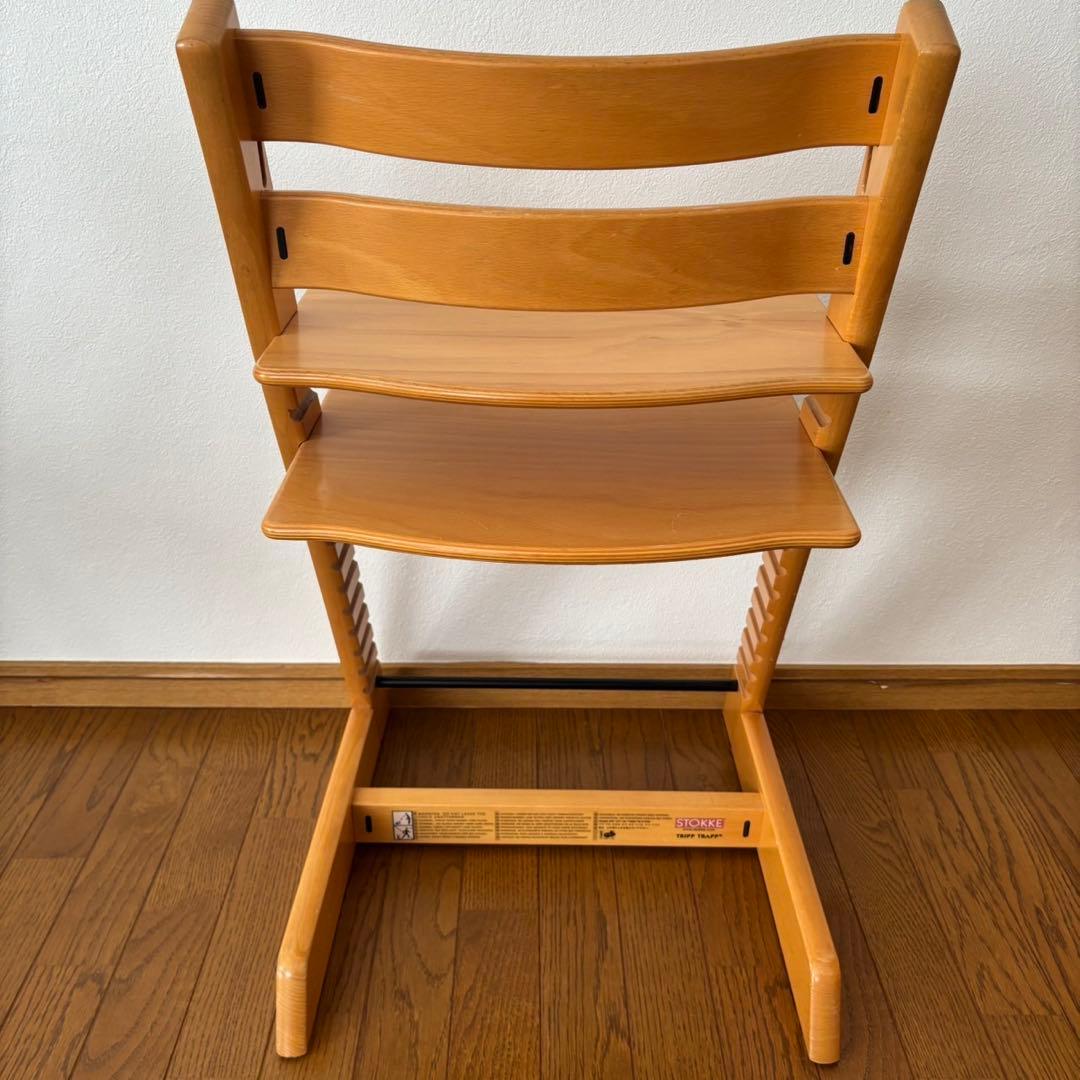 ストッケ　トリップ トラップ　ベビーチェア+ベビーセット　ナチュラル　S/N3②