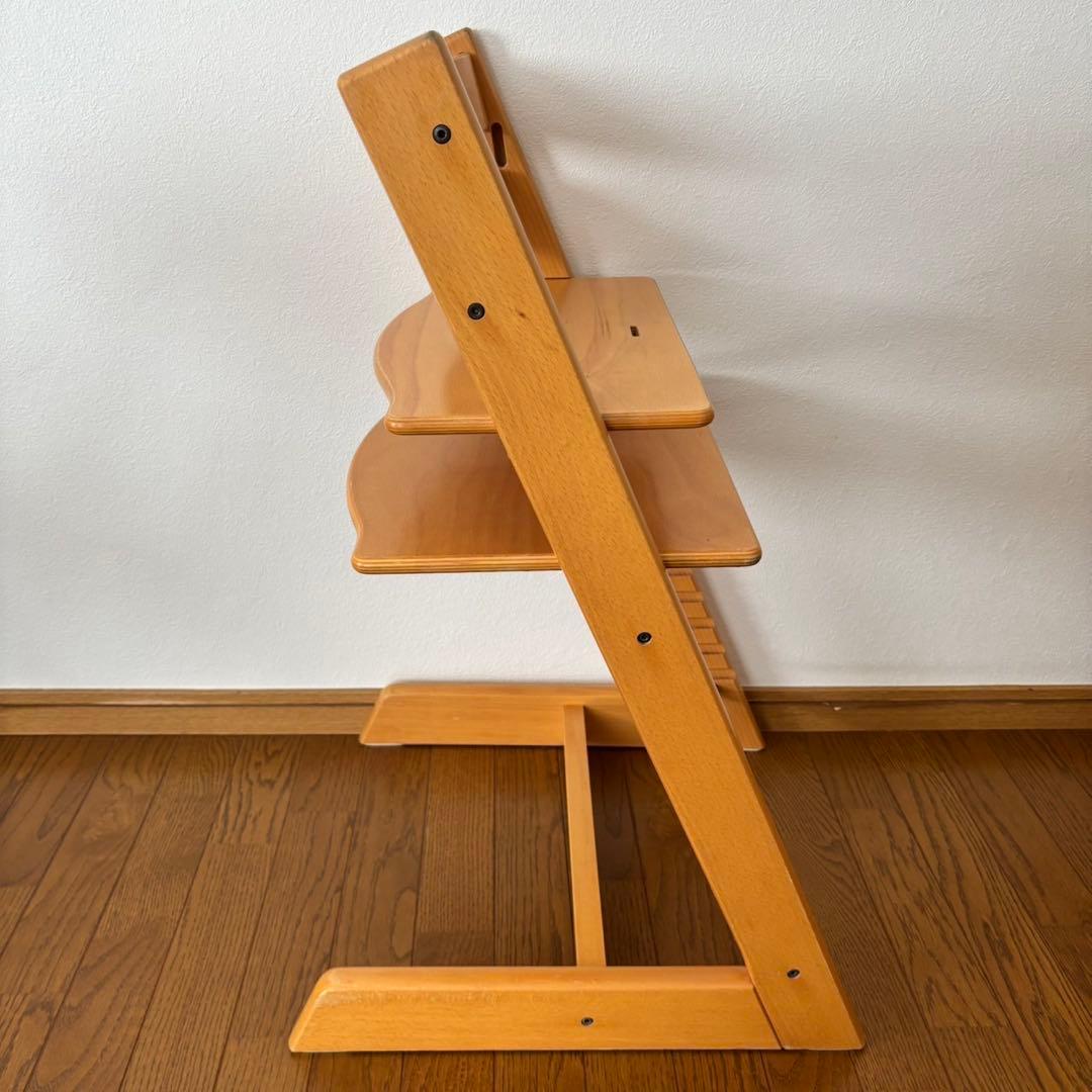 ストッケ　トリップ トラップ　ベビーチェア+ベビーセット　ナチュラル　S/N3②