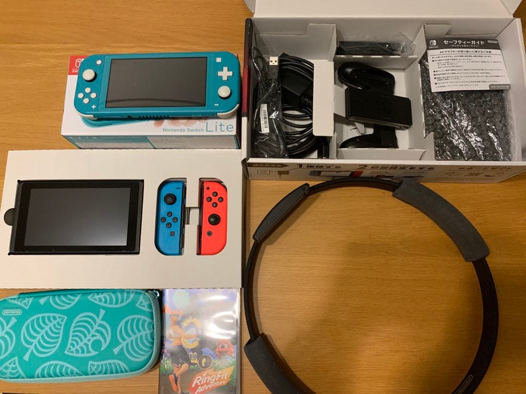 【値下げ交渉有】Switch据え置き・ライト・リングフィットセット