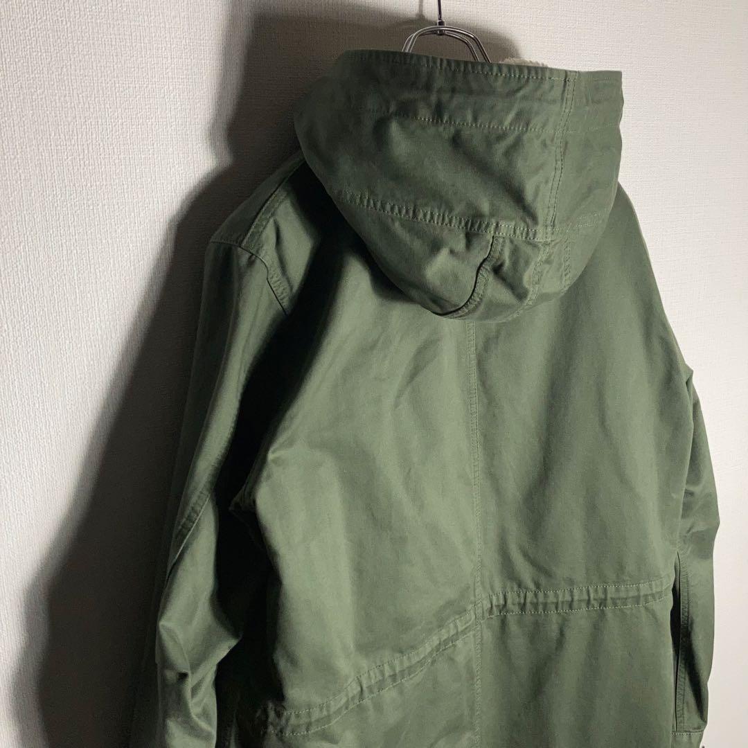 FREDPERRY‼︎ ライナー付きモッズコート 刺繍ロゴ カーキ L.