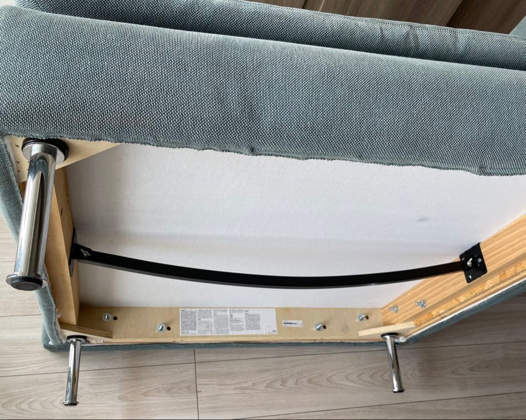 （祝日値下）ソーデルハムン　コーナーソファー　ターコイズ色