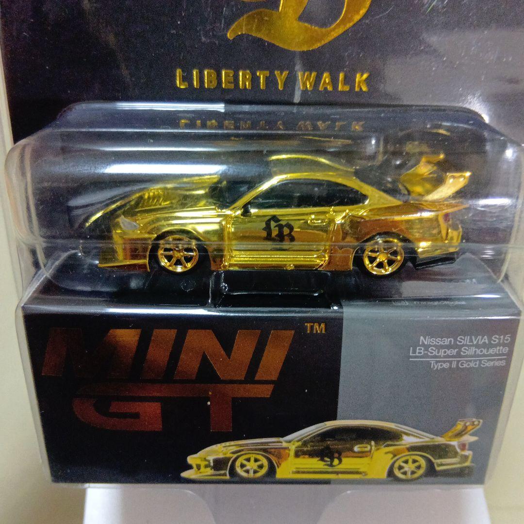 MINI GT LBWK 原宿限定 S15 シルビア ゴールドメッキ　新品未開封