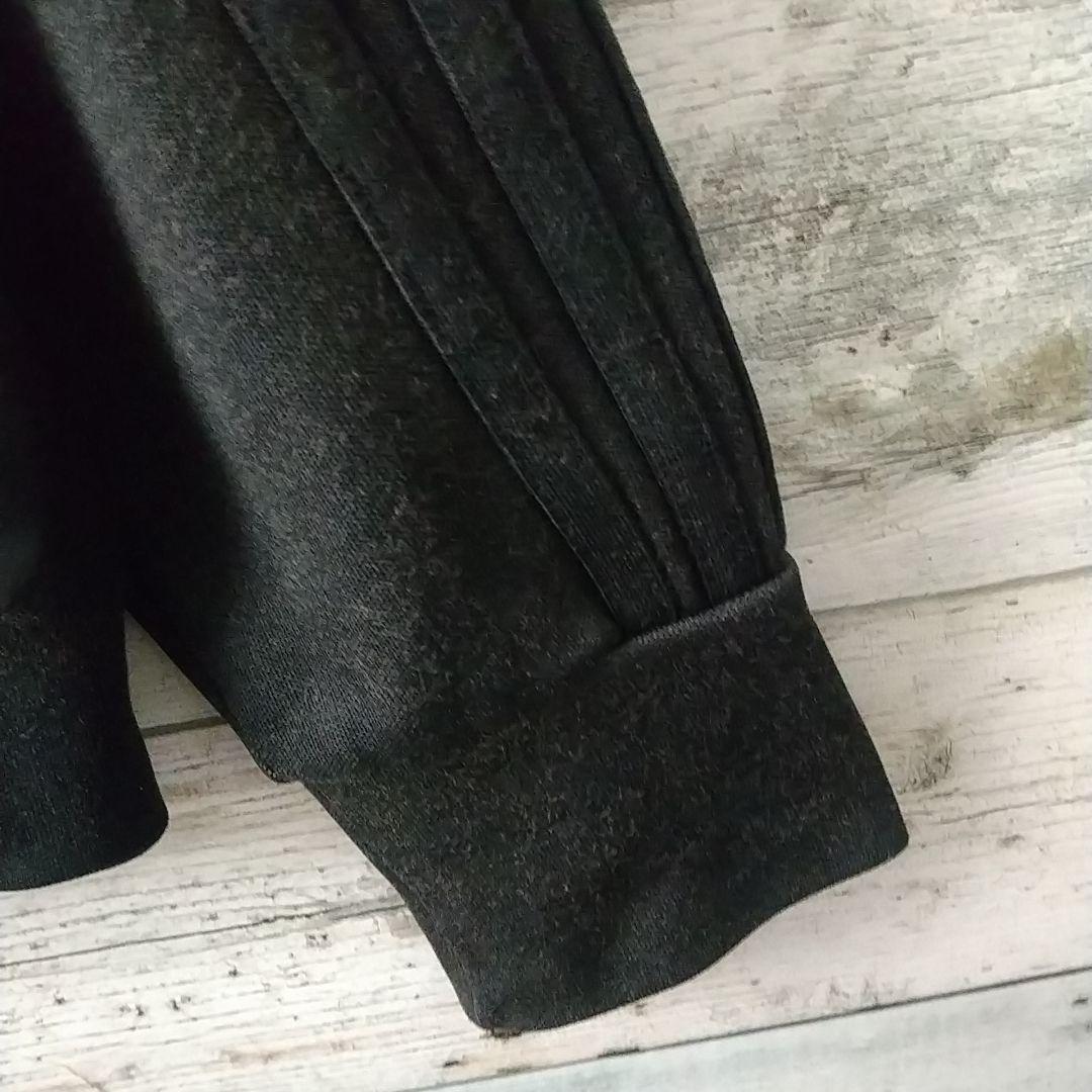 希少コラボ☆アディダス×ベスパ 刺繍ロゴ オールブラック トラックジャケット M