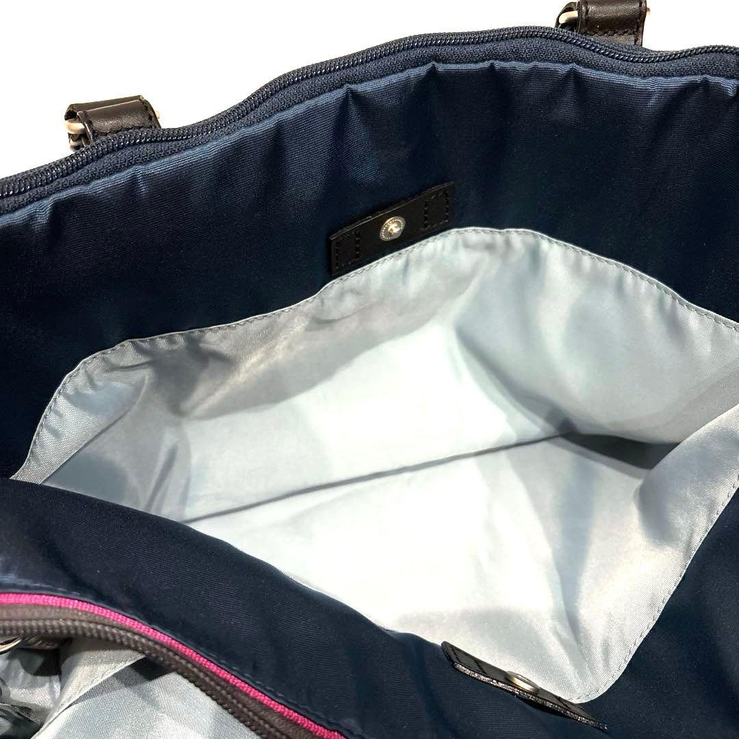 【美品】Paul Smith ナイロンボストンバッグ ネイビー A4可ACEコラ