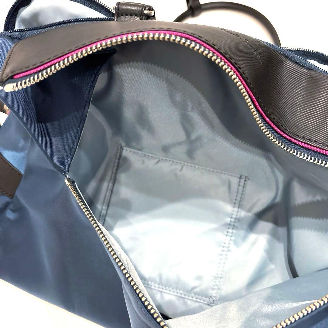 【美品】Paul Smith ナイロンボストンバッグ ネイビー A4可ACEコラ