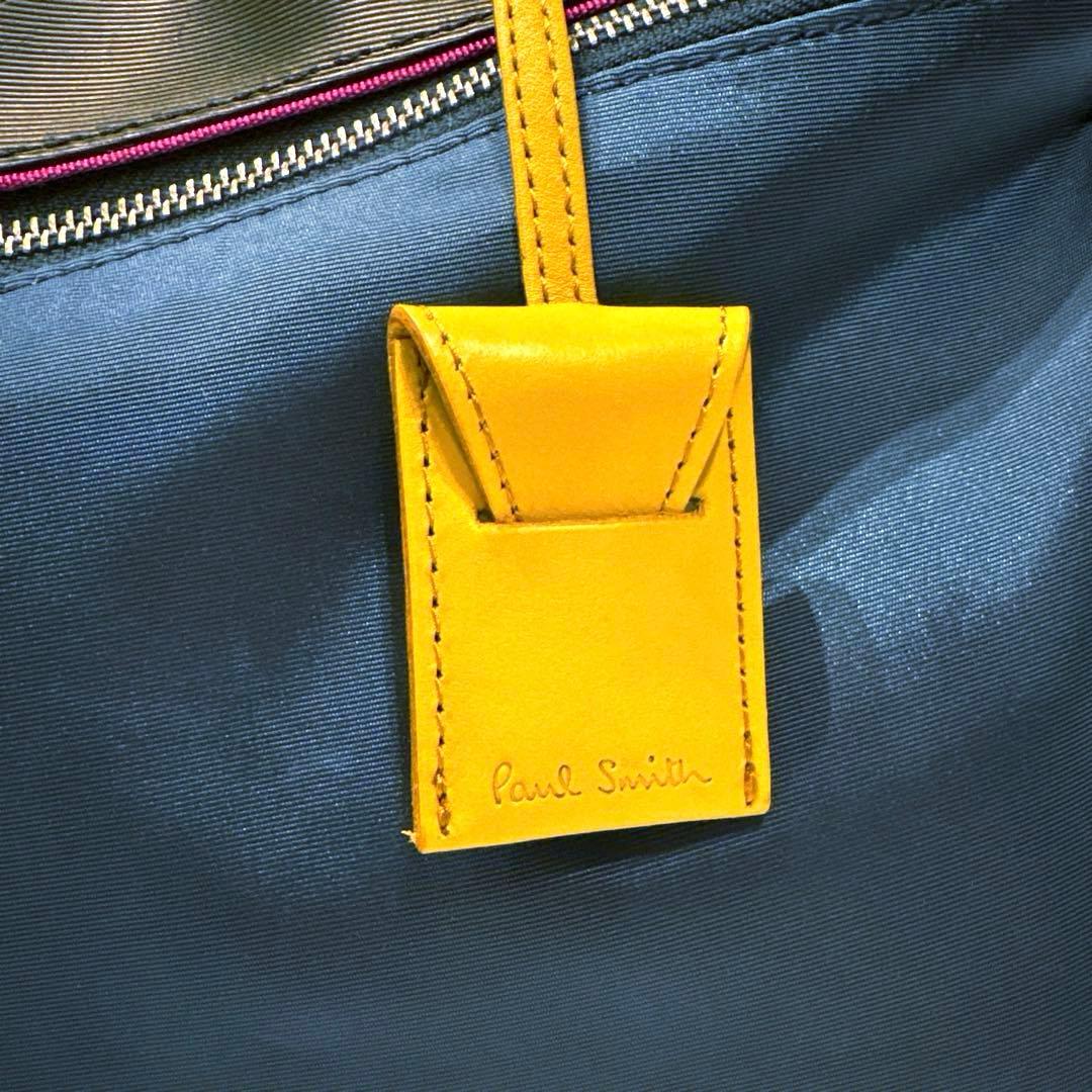 【美品】Paul Smith ナイロンボストンバッグ ネイビー A4可ACEコラ