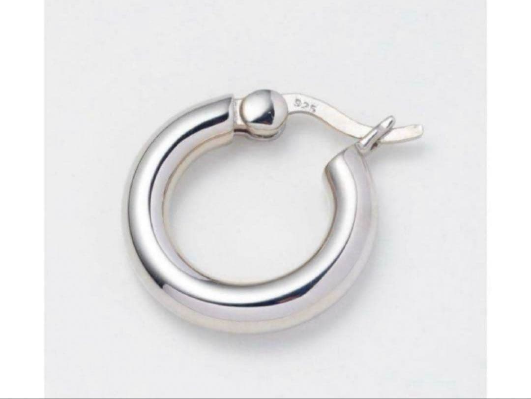 TOMWOOD シルバー フープピアス 片耳用　0705