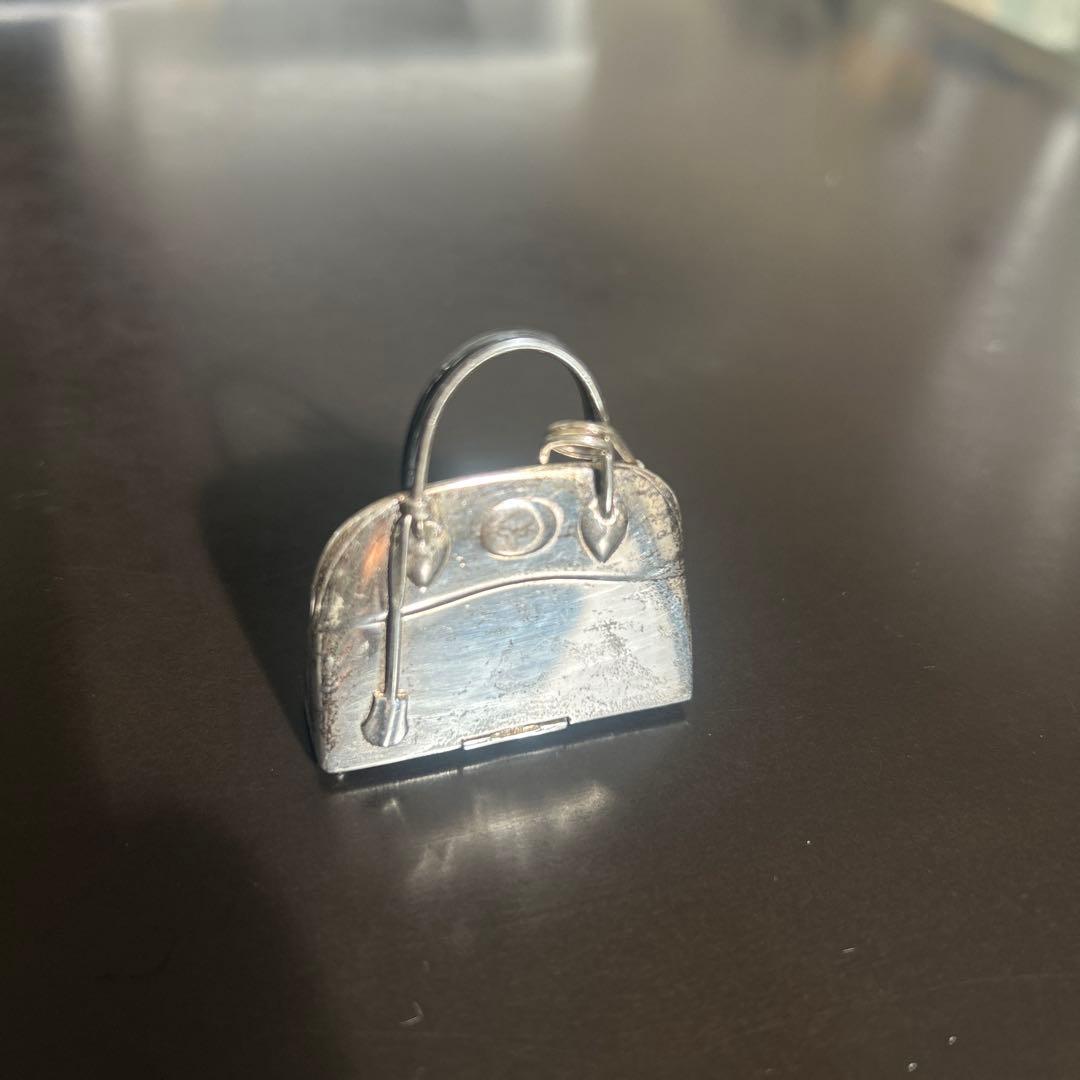 エルメス　ヴィンテージ　ボリード　ピルケース　ブローチ　シルバー