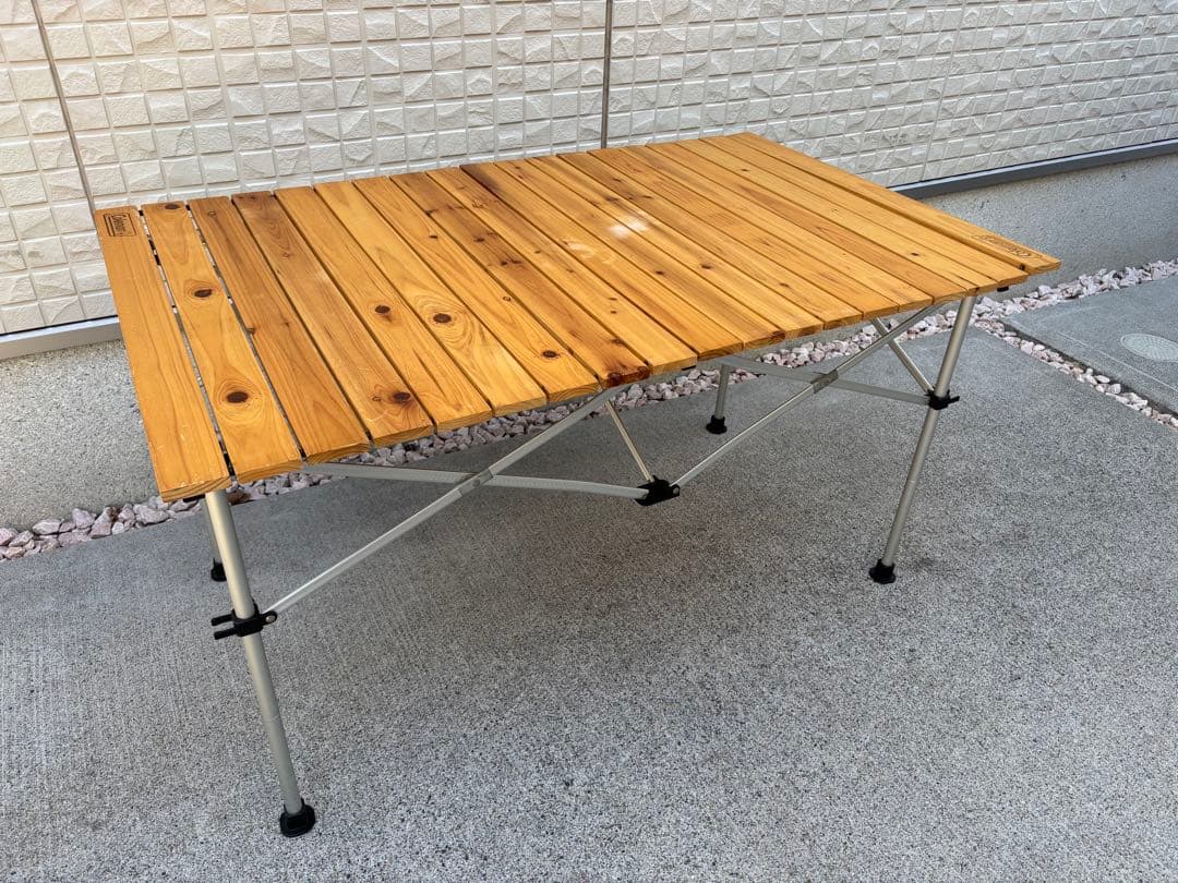 コールマン Coleman ナチュラル ウッド ロール テーブル 110