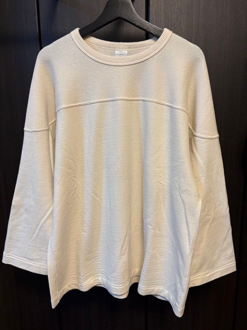 コモリ COMOLI 22AW ウールフットボールTシャツ 3