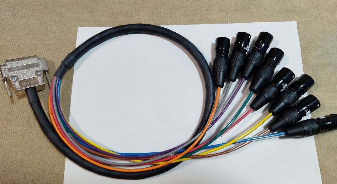 BELDEN 1512C ベルデン D-Sub25→XLRコネクター オス 1m