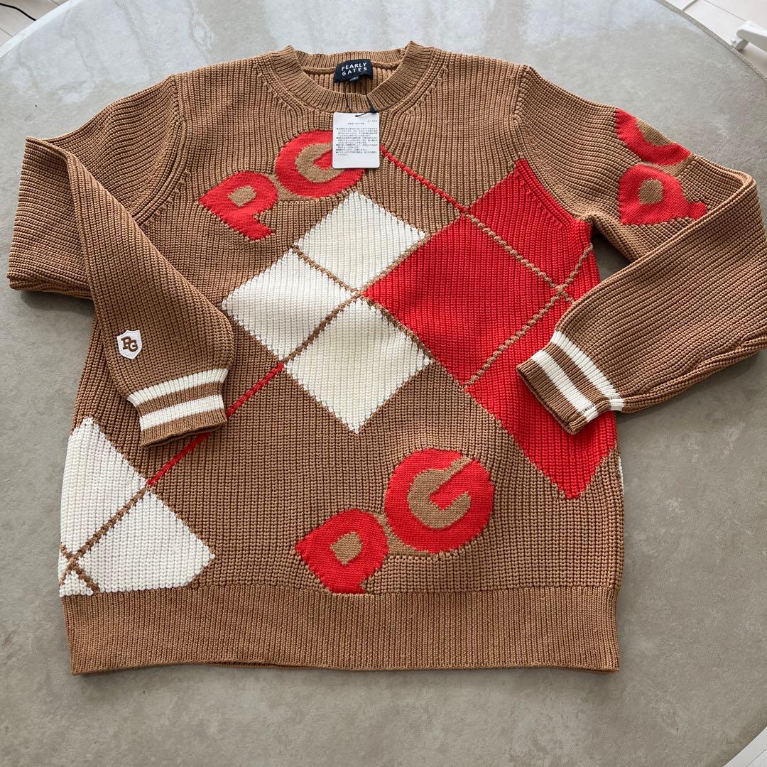 パーリーゲイツ ダイヤモンドパターン セーター