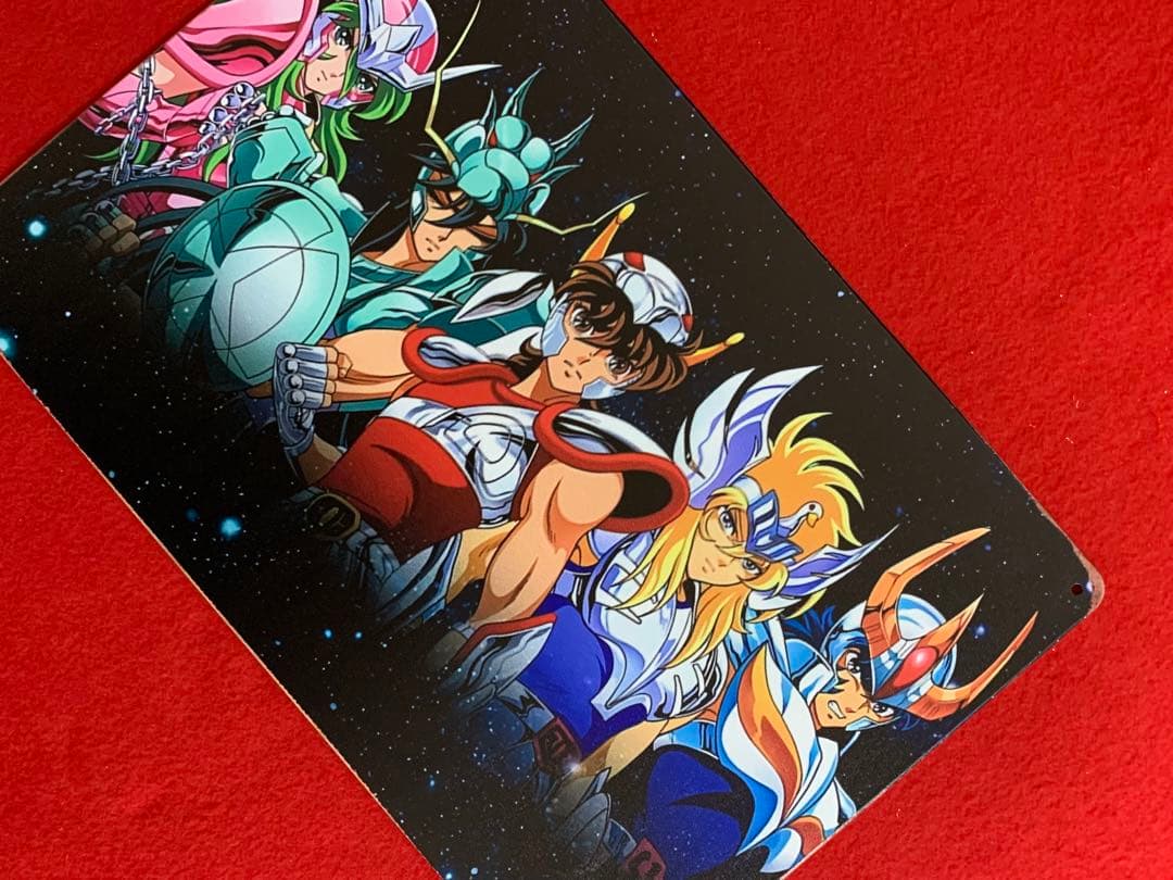 ◆聖闘士星矢 ◆金属製ポスター◆4枚セット◆30X20cm◆