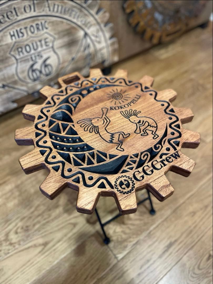 新品‼️GGCrew✨サイドテーブル✨Kokopelli（ココペリ）チーク色