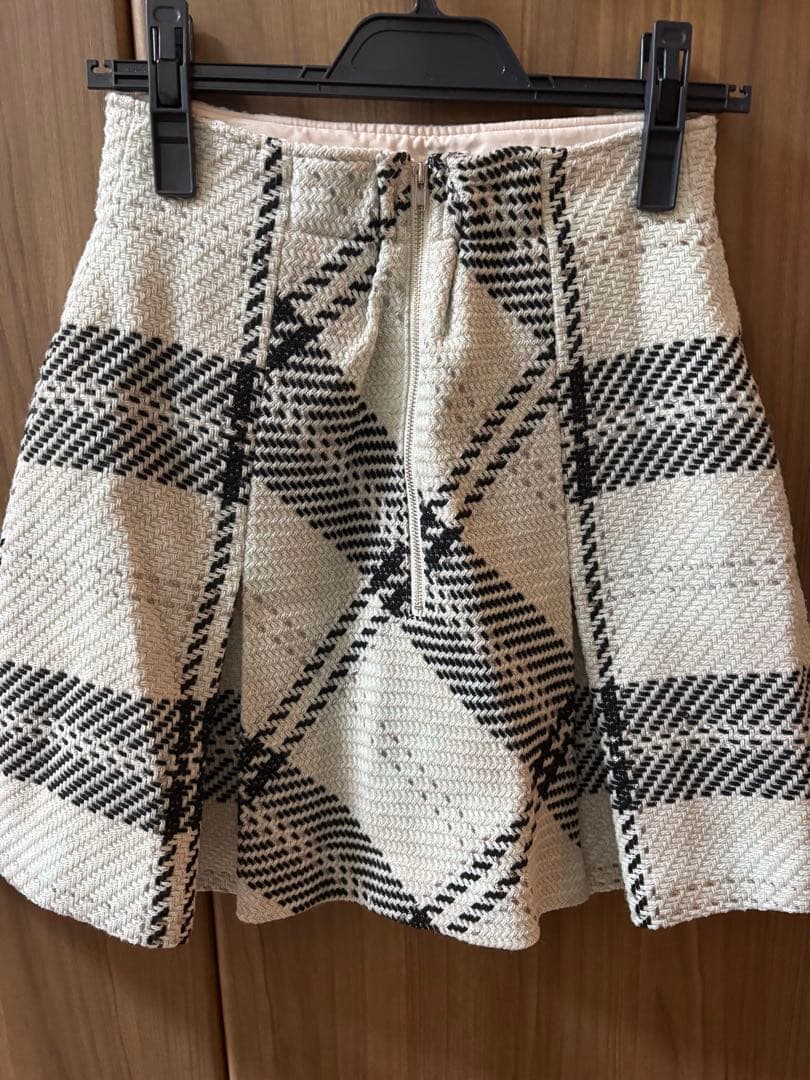 2024 AW SNIDEL スナイデル ロービングチェックミニスカート