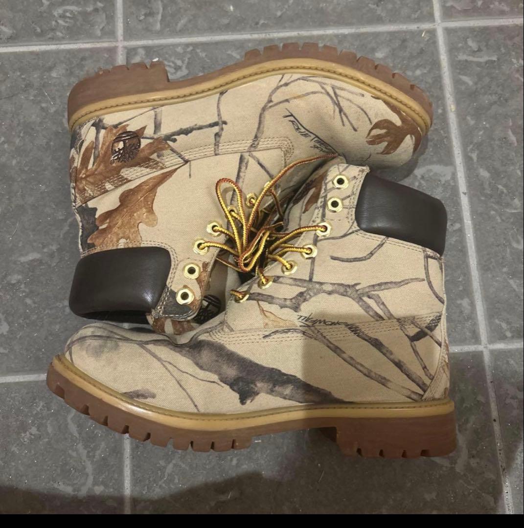 Timberland 迷彩柄 ハイカットブーツ