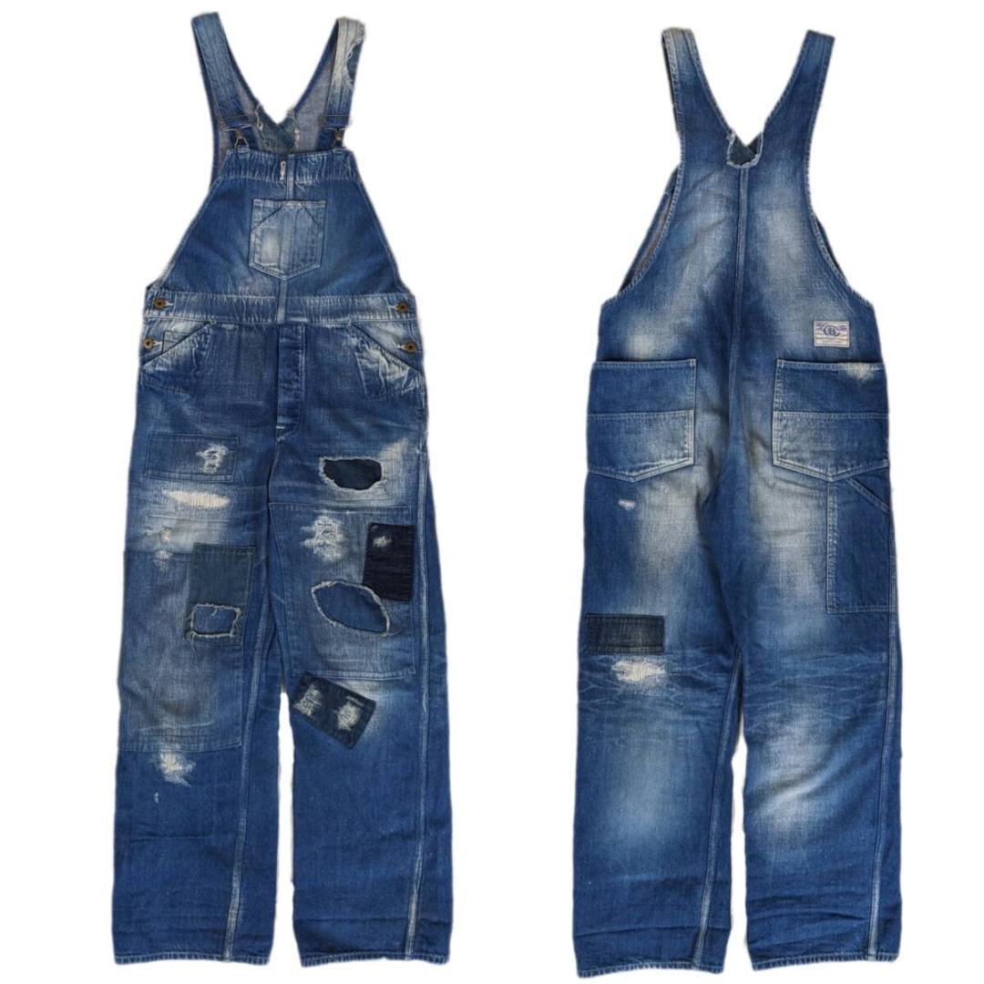 ユニオンサプライ/リペア・ヴィンテージ加工/再構築デニムオーバーオール