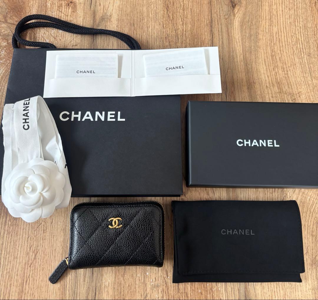 シャネル　クラシック ジップ　ケース　パース　フラグメントケース