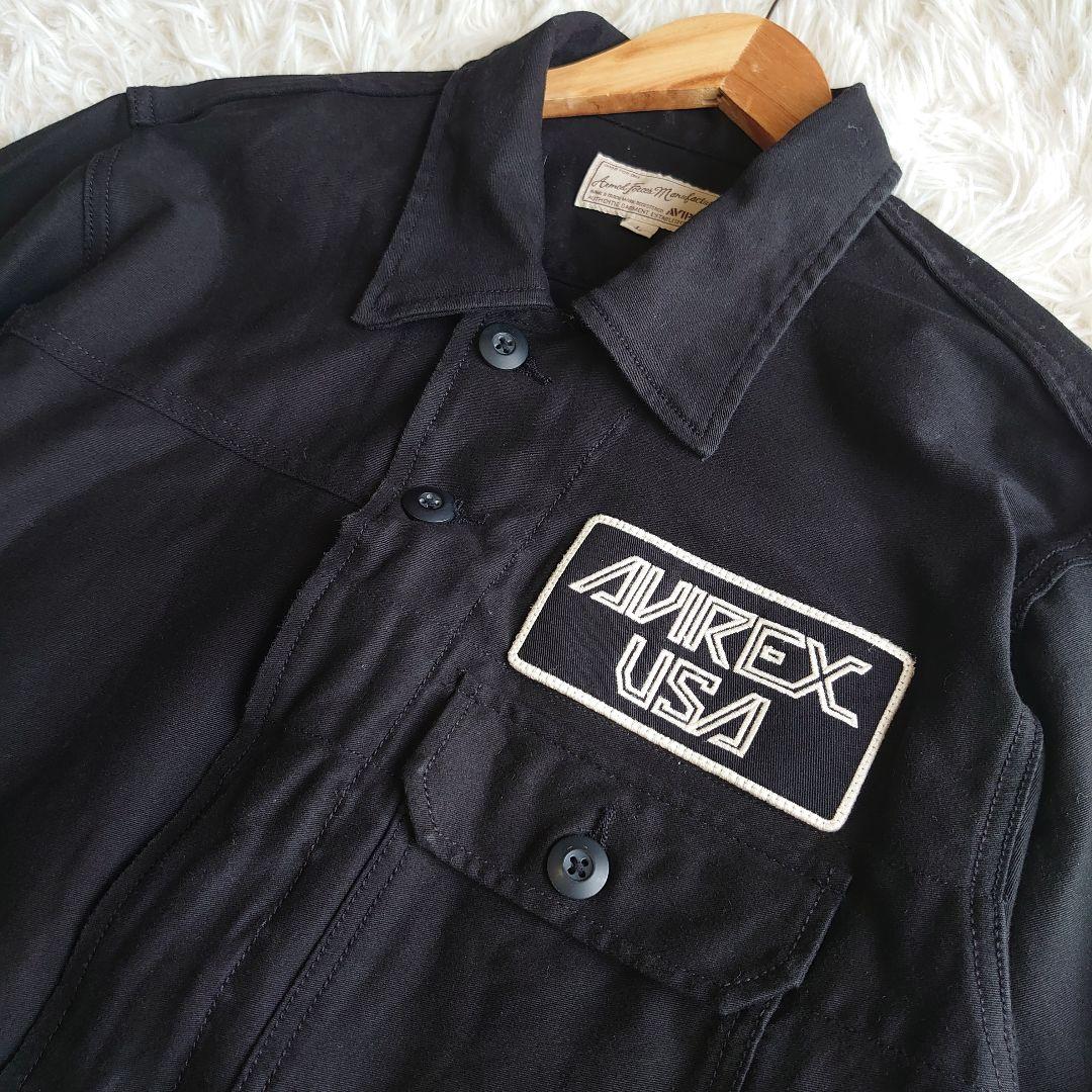 アヴィレックス ミリタリー オールインワン バックロゴ ワッペン刺繍 L