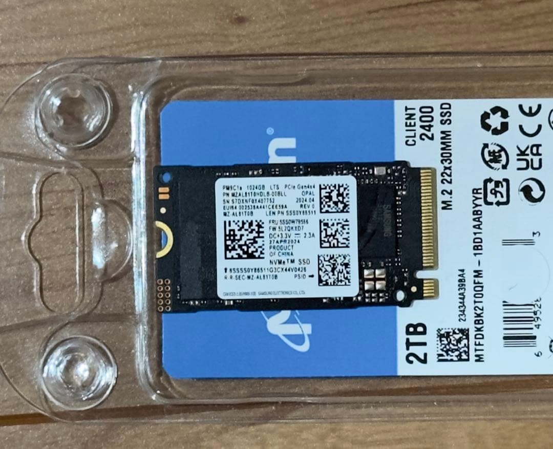 サムスン　m.2 SSD 2242 1TB